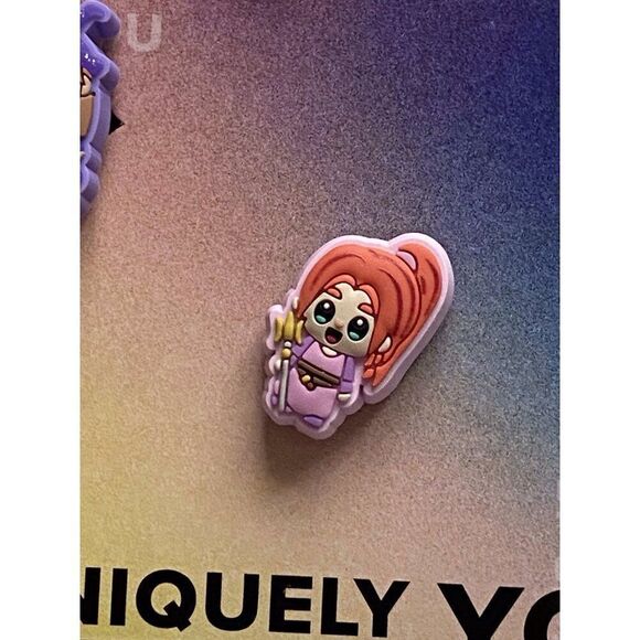 5 Pack Crocs Jibbitz Magic Girlies Purple Green Pink Wands Original NEW - Picture 5 of 7